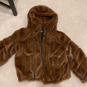 Knock Out Faux Fur Jacket Alo jacket